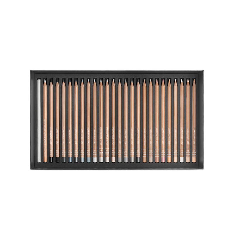 Caran d'Ache Luminance 6901 színesceruza készlet - 100 szín, 102 db + kiegészítők