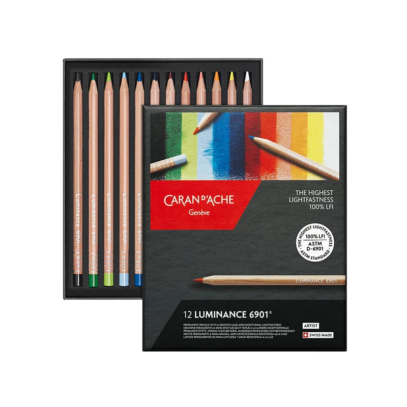 Caran d'Ache Luminance 6901 színesceruza készlet - 12 db