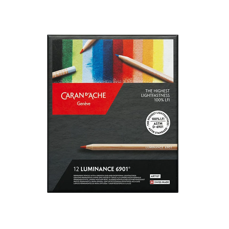 Caran d'Ache Luminance 6901 színesceruza készlet - 12 db