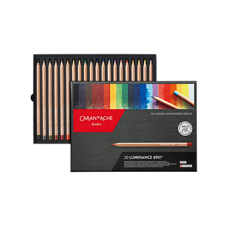 Caran d'Ache Luminance 6901 színesceruza készlet - 20 db