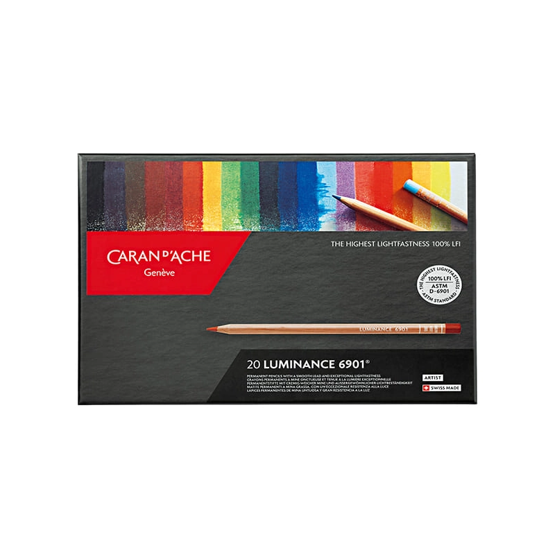 Caran d'Ache Luminance 6901 színesceruza készlet - 20 db