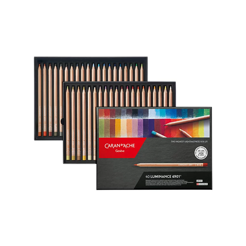 Caran d'Ache Luminance 6901 színesceruza készlet - 40 db