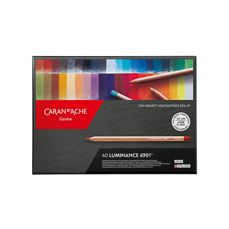 Caran d'Ache Luminance 6901 színesceruza készlet - 40 db