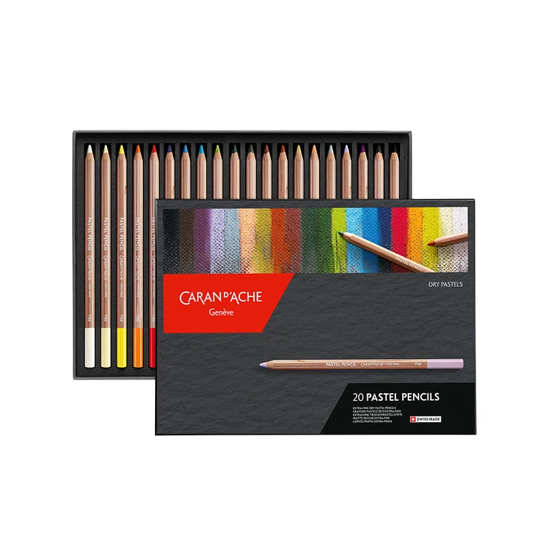 Caran d'Ache extra finom pasztellceruza készlet - 20 db