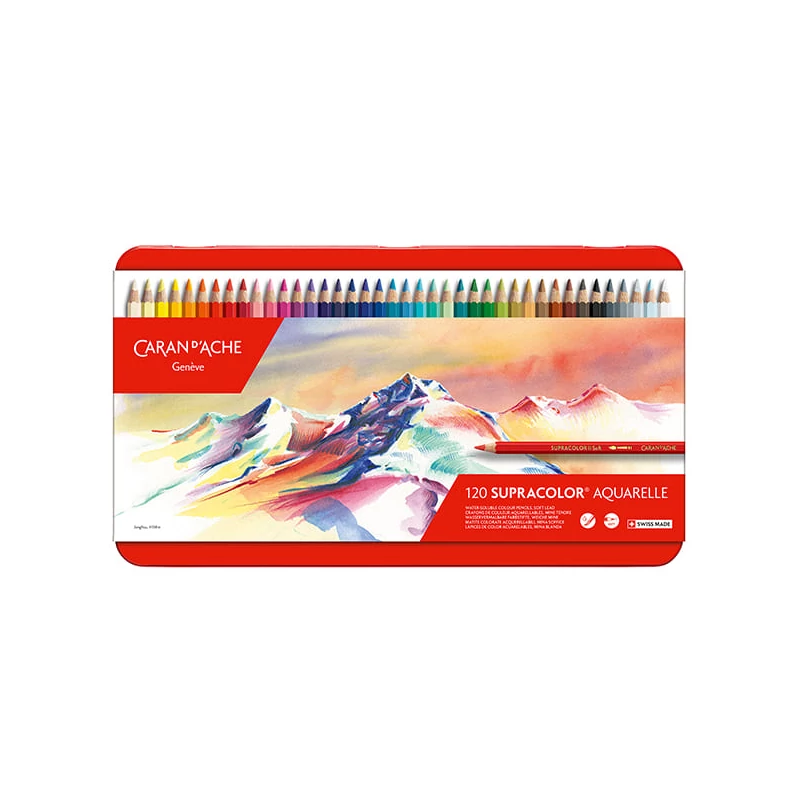 Caran d'Ache Supracolor Soft akvarellceruza készlet - 120 db