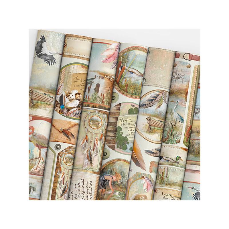 Ciao Bella scrapbook papírkészlet, A4, 9 ív - Delta Creative Pad