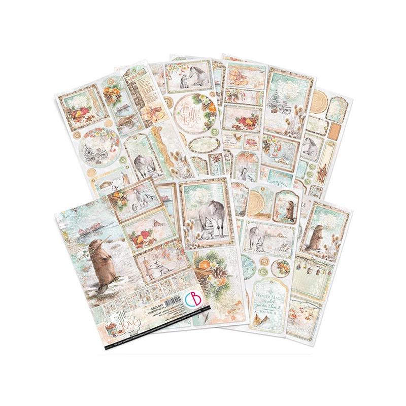 Ciao Bella scrapbook papírkészlet, A4, 9 ív - A szeretet ajándéka Creative Pad