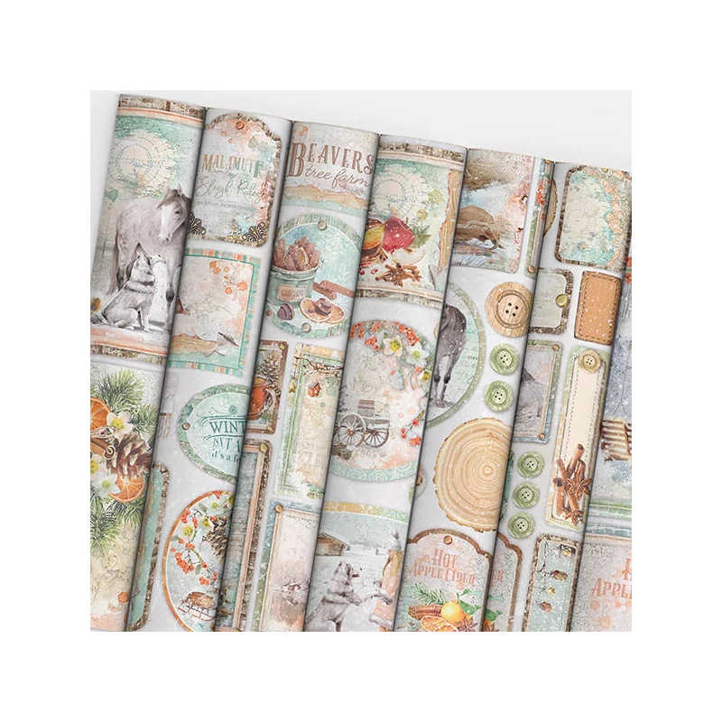 Ciao Bella scrapbook papírkészlet, A4, 9 ív - A szeretet ajándéka Creative Pad
