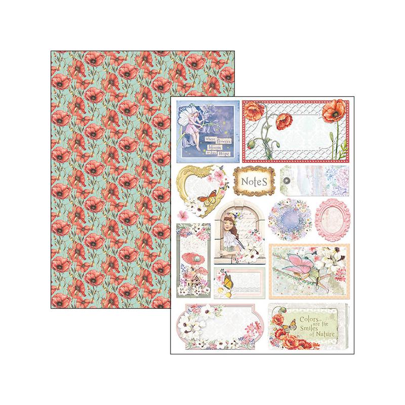 Ciao Bella scrapbook papírkészlet, A4, 9 ív - Elvarázsolt föld Creative Pad