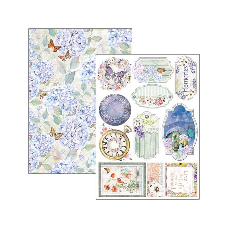 Ciao Bella scrapbook papírkészlet, A4, 9 ív - Elvarázsolt föld Creative Pad