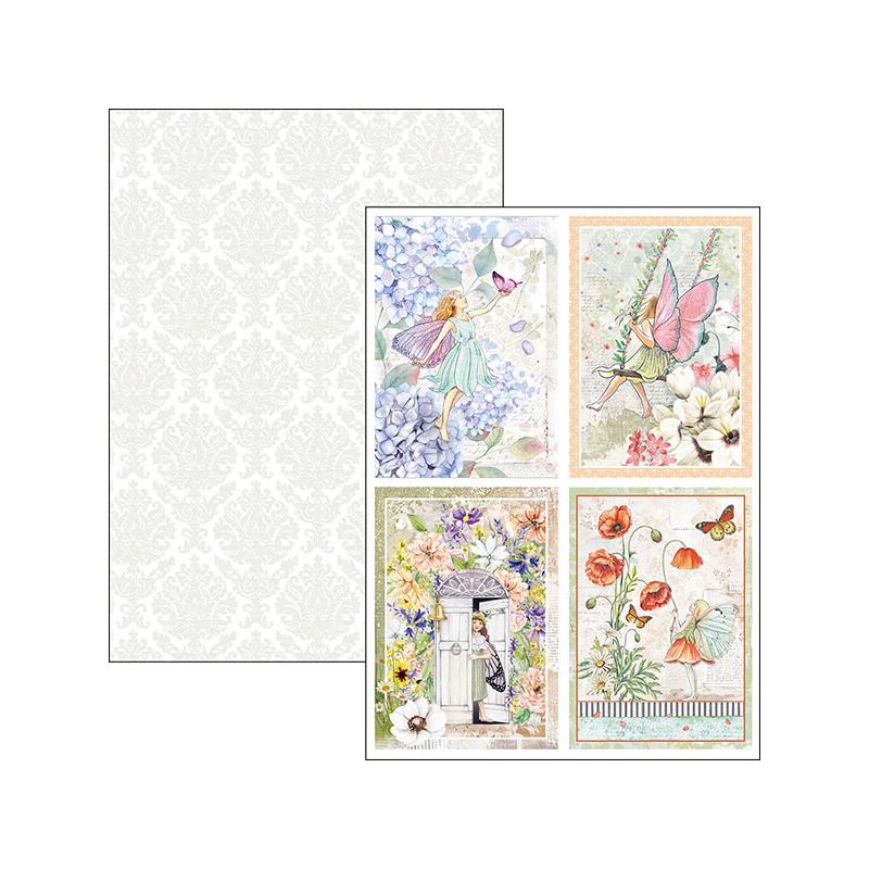 Ciao Bella scrapbook papírkészlet, A4, 9 ív - Elvarázsolt föld Creative Pad