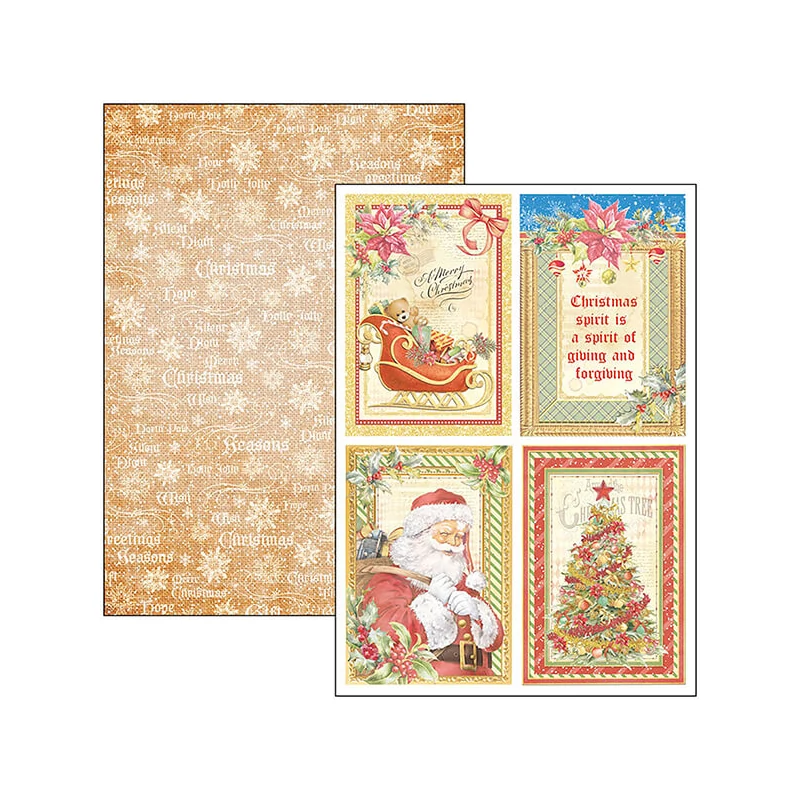 Ciao Bella scrapbook papírkészlet, A4, 9 ív - Kedves Mikulás Creative Pad