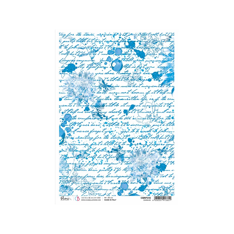 Rizspapír, Piuma, A4 - gravírozott