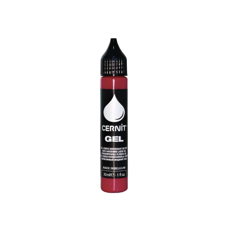 Cernit gel, Liquid folyékony gyurma, 30 ml - piros
