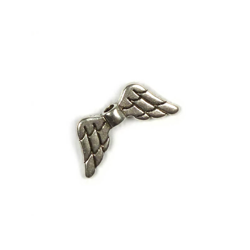 Charm fémdísz, 4 db - angyalszárny, 3D