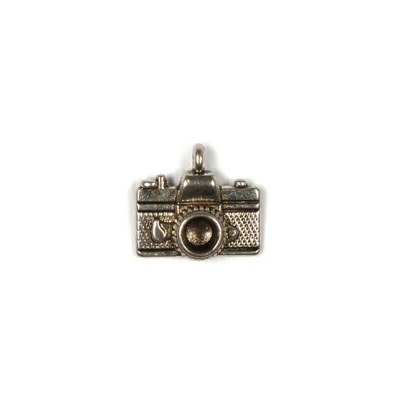 Charm fémdísz, 4 db - fényképezőgép, 3D