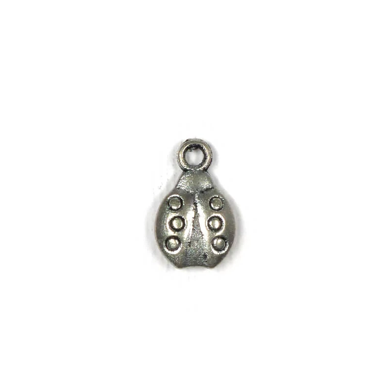 Charm fémdísz, 3 db - katica, 3D