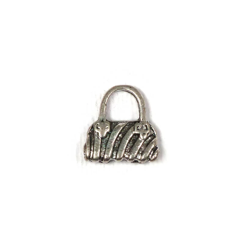 Charm fémdísz, 3 db - retikül, 3d