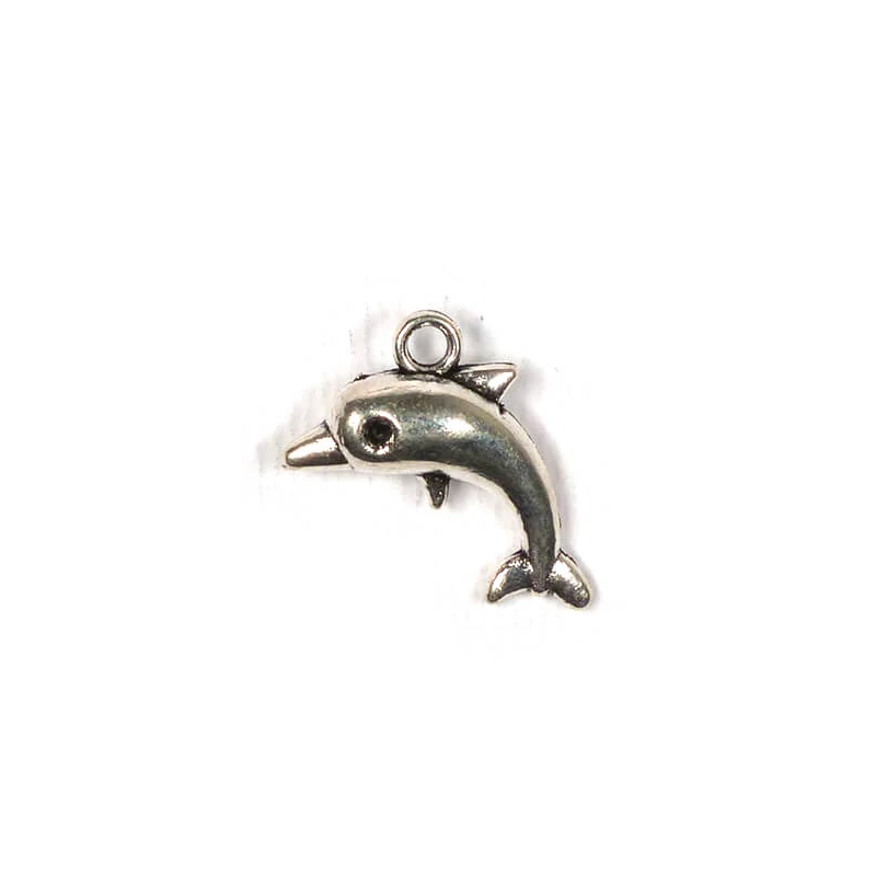 Charm fémdísz, 3 db - delfin, 3D