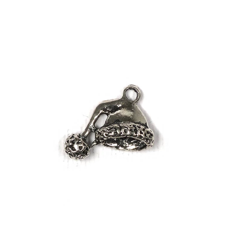 Charm fémdísz, 3 db - sapka, 3D
