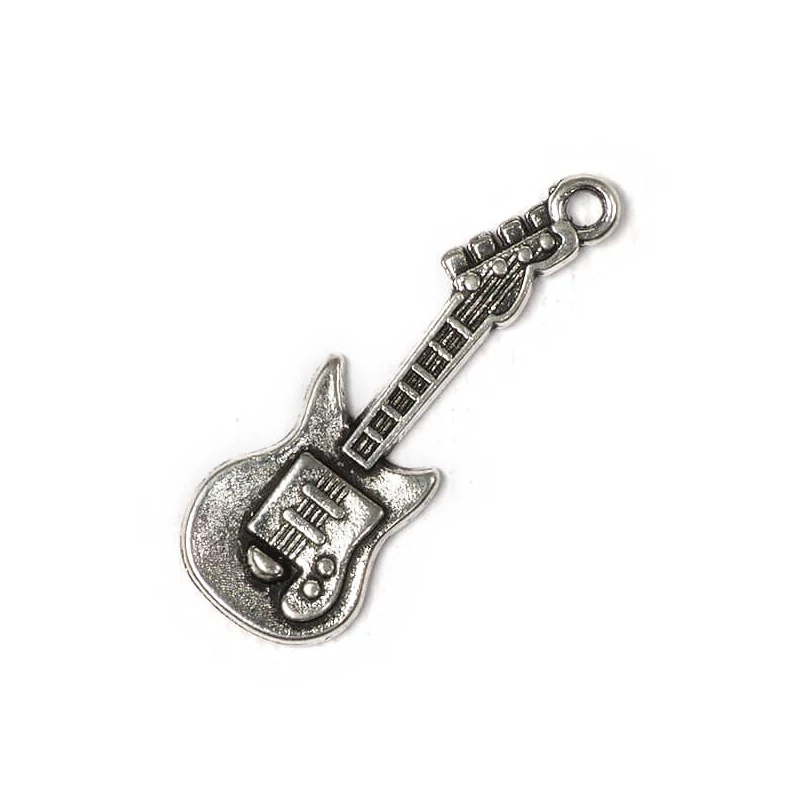 Charm fémdísz, 3 db - gitár
