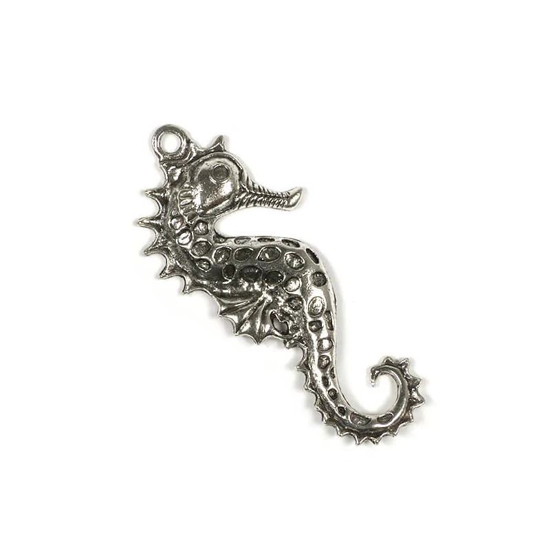 Charm fémdísz, 1 db - csikóhal