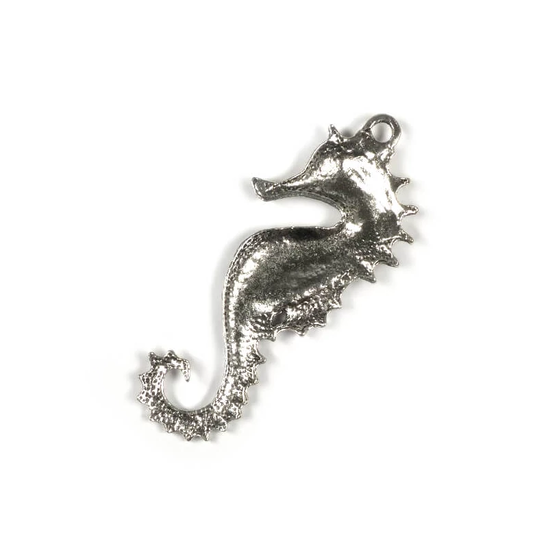 Charm fémdísz, 1 db - csikóhal