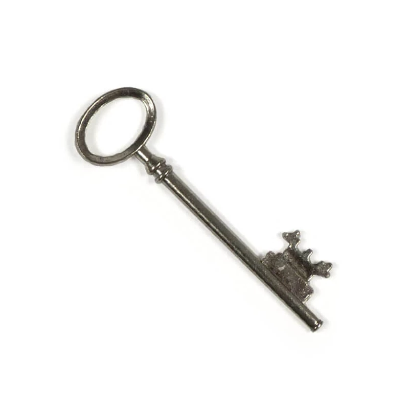 Charm fémdísz, 1 db - kulcs