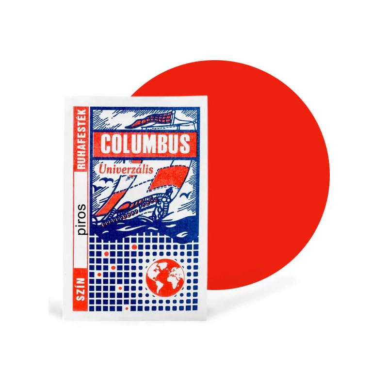 Columbus textilfesték, ruhafesték - piros