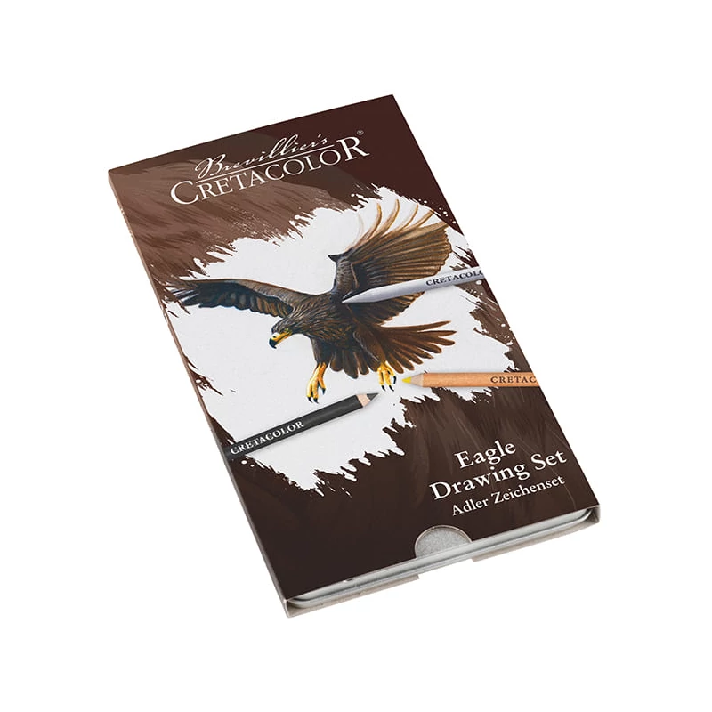 Cretacolor Eagle Set rajzkészlet, 12 db-os, fémdobozos