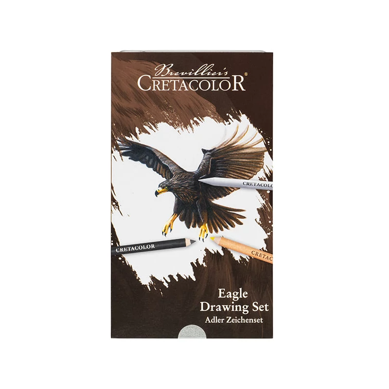 Cretacolor Eagle Set rajzkészlet, 12 db-os, fémdobozos