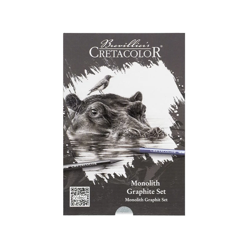 Cretacolor Monolith Graphite Set grafit rajzkészlet, 11 db-os, fémdobozos