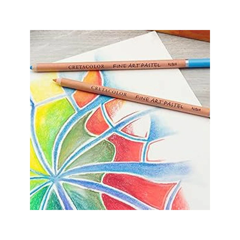 Cretacolor Pencil Wrap Set rajzkészlet feltekerhető vászon tartóban - Pastel Pencils, 29 db-os