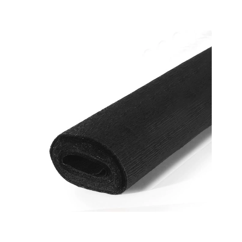 Krepp-papír, Educational, 40 g, 50x250 cm - 340 fekete, black
