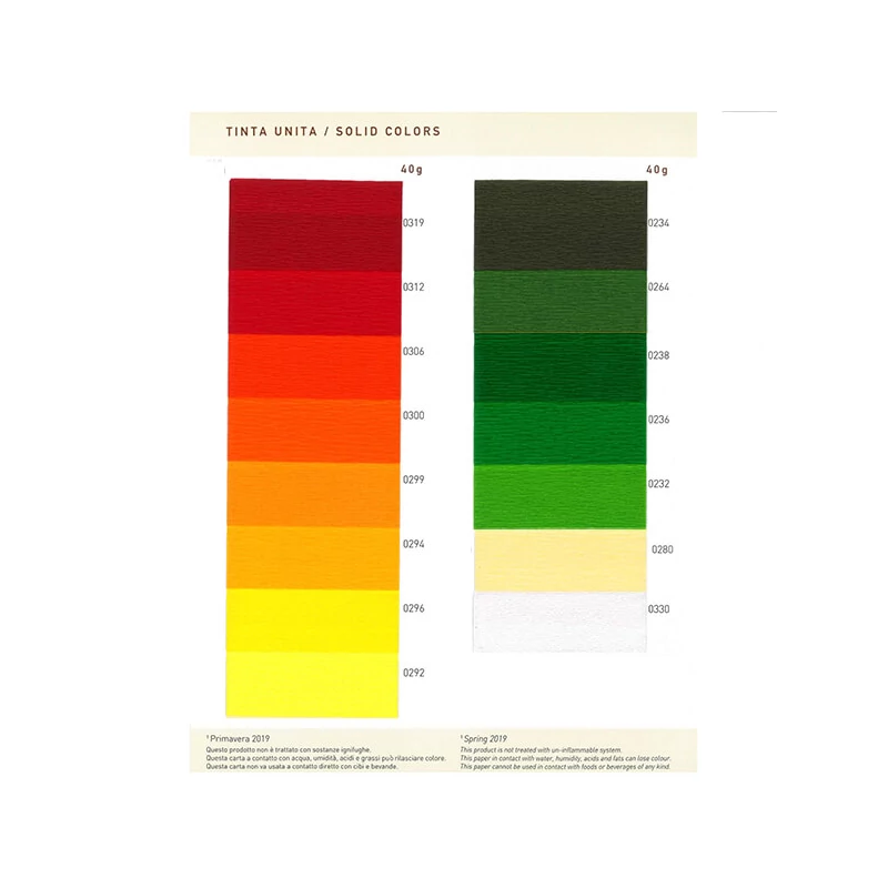 Krepp-papír, Educational, 40 g, 50x250 cm - 319 sötétpiros, red