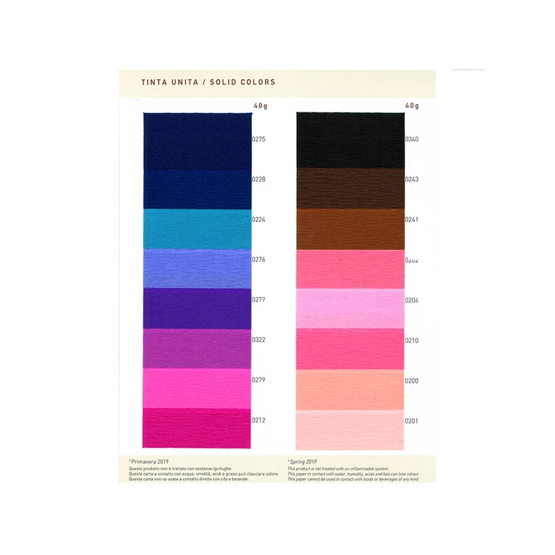 Krepp-papír, Educational, 40 g, 50x250 cm - 319 sötétpiros, red