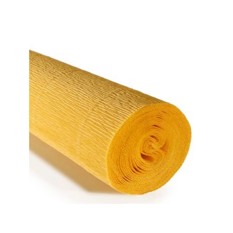 Virágkrepp-papír, 180 g, 50x250 cm - 578 középsárga