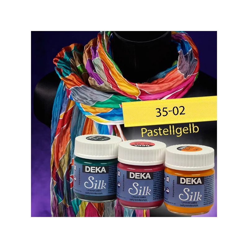 Deka Silk selyemfesték 50 ml - 02 pasztellsárga