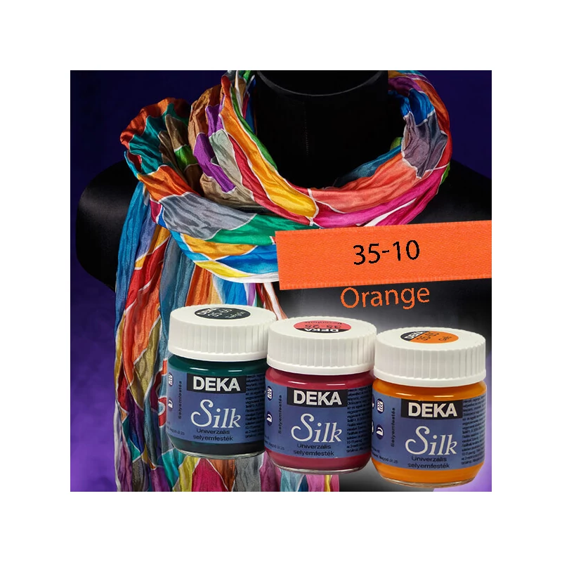 Deka Silk selyemfesték 50 ml - 10 narancssárga