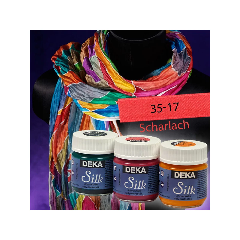 Deka Silk selyemfesték 50 ml - 17 skarlát