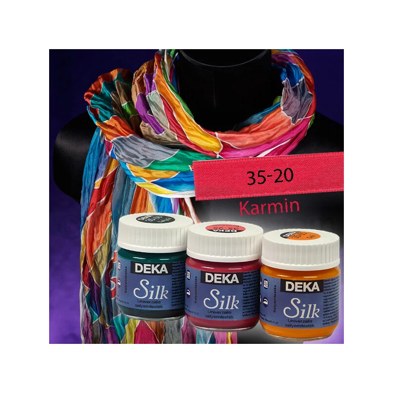 Deka Silk selyemfesték 50 ml - 20 kárminpiros