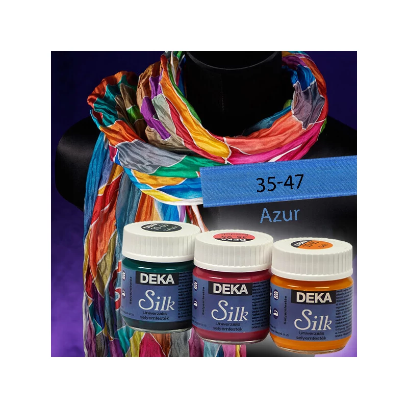 Deka Silk selyemfesték 50 ml - 47 azúrkék