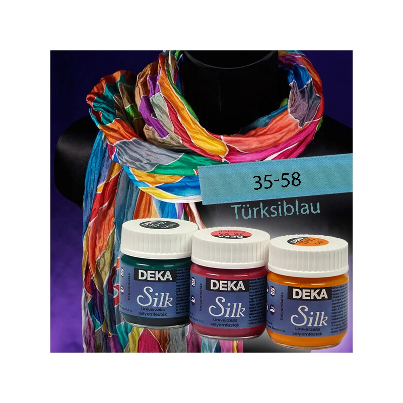 Deka Silk selyemfesték 50 ml - 58 türkizkék