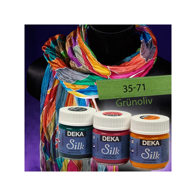 Deka Silk selyemfesték 50 ml - 61 olívzöld