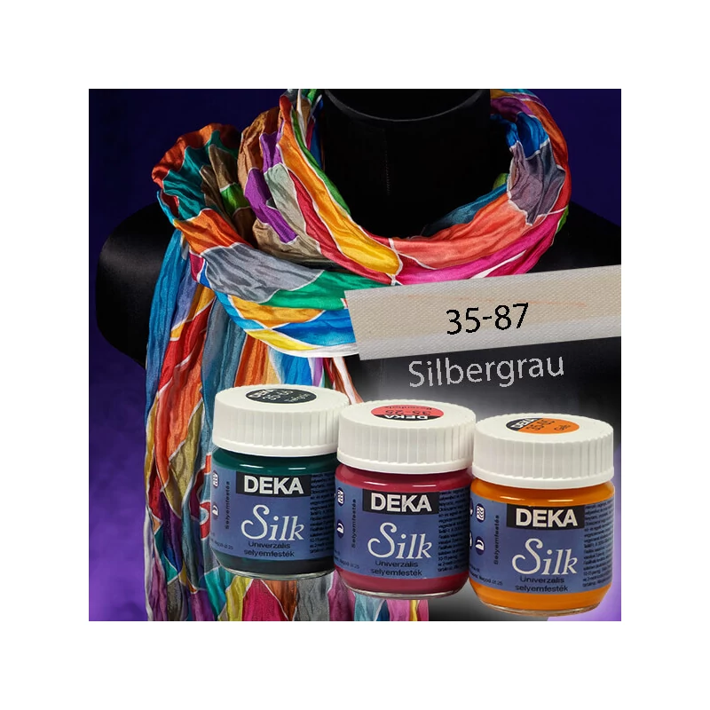 Deka Silk selyemfesték 50 ml - 87 ezüstszürke