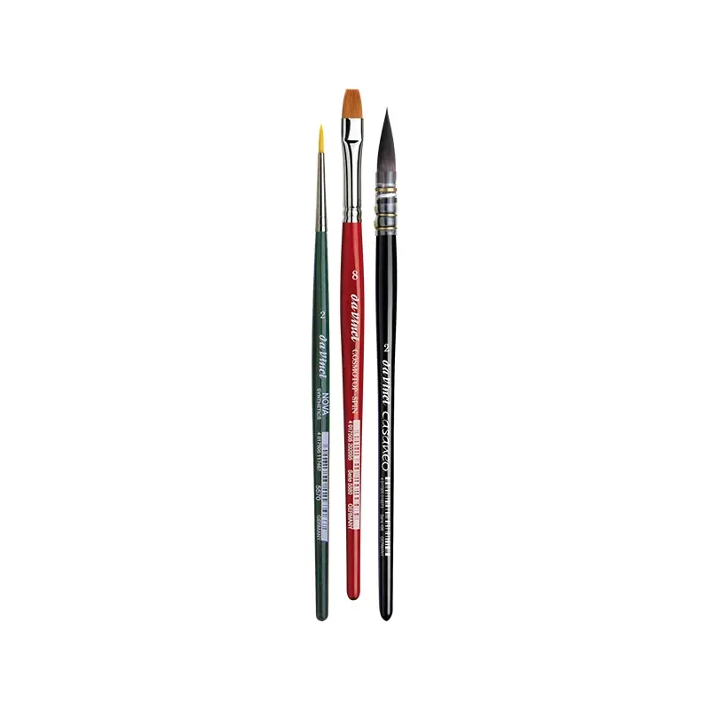 Da Vinci Botanical Art Watercolour Set ecsetkészlet, szintetikus, vegyes, 3 db