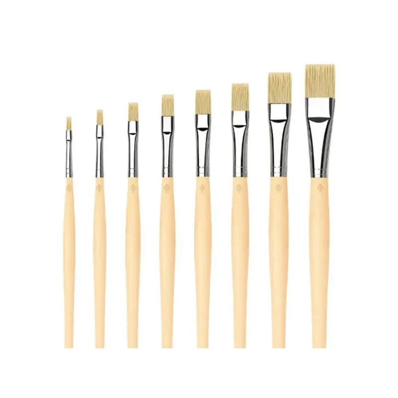 Da Vinci 5291 ecsetkészlet, szintetikus, lapos, 8 db