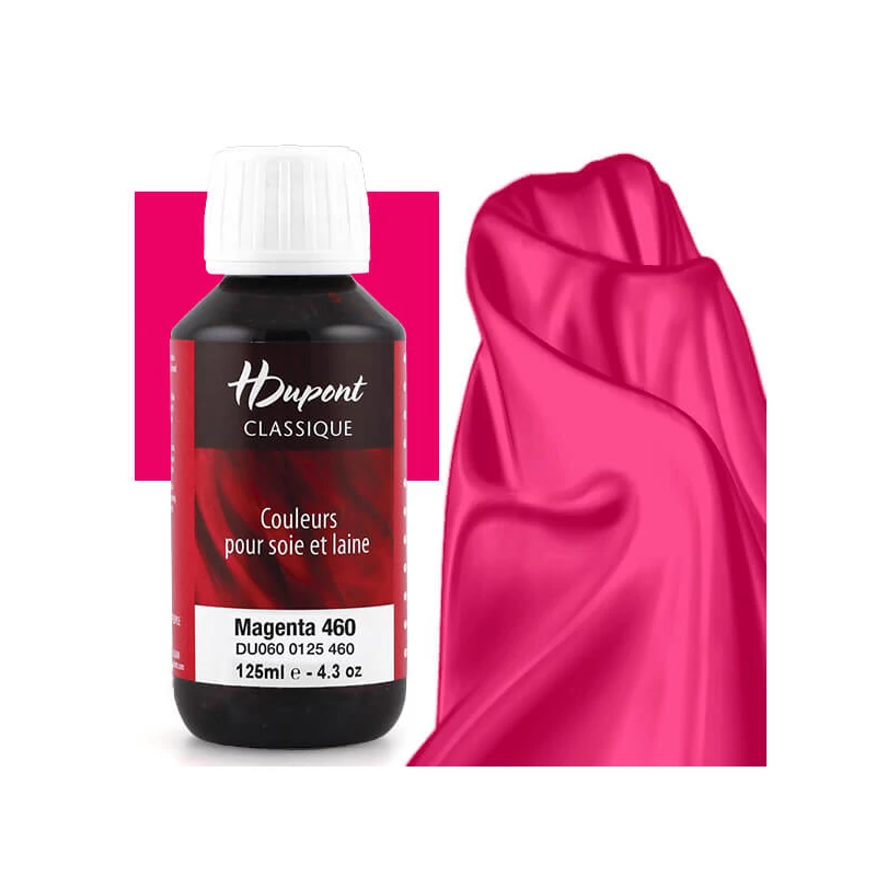H Dupont Classique gőzfixálós selyemfesték 125 ml - 460 bíborvörös, magenta