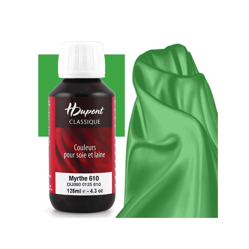 H Dupont Classique gőzfixálós selyemfesték 125 ml - 610 mirtuszzöld, myrthe