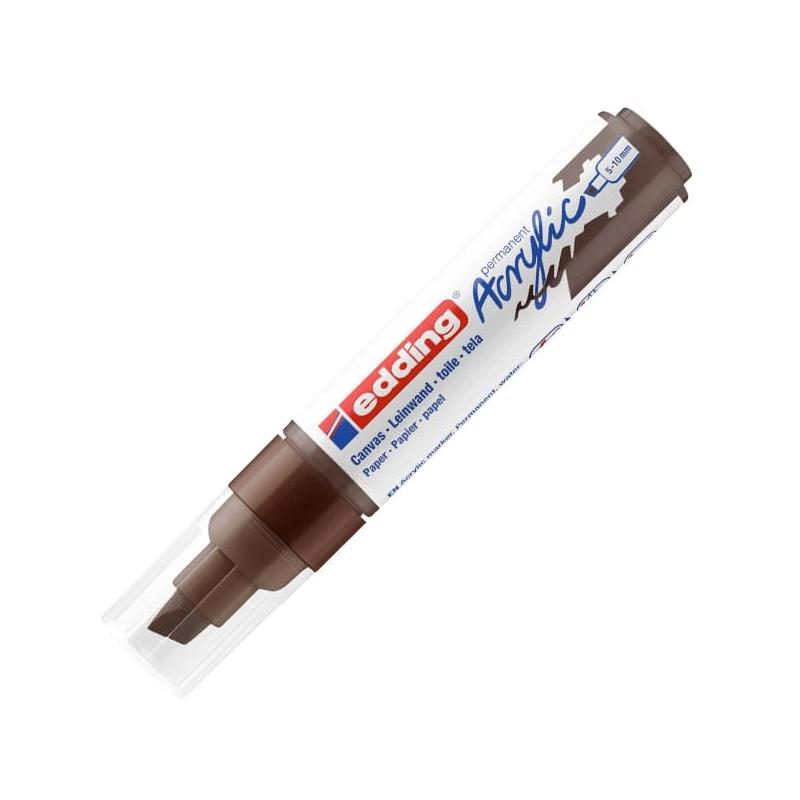 edding 5000 akril marker (filctoll), vágott végű, B (5-10 mm) - 907, chocolate brown